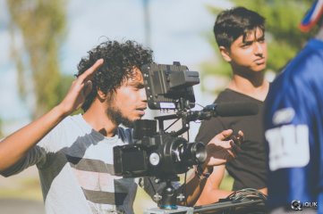 Nenena Telugu Indie Film Working Stills